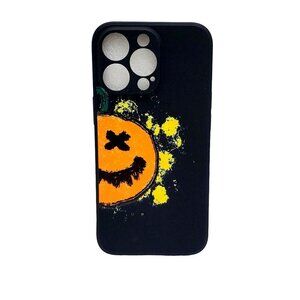 Romwe Pumpkin Iphone 13 Pro Black Orange Phone Caes